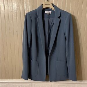 Calvin Klein Women's Blue-Slate Blazer
